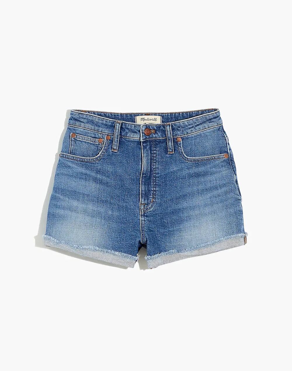 Madewell Curvy High-Rise Lavista Denim Jean Shorts 25